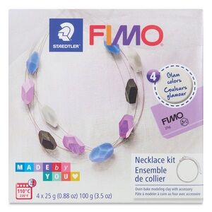 FIMO Necklace Kit Polymer Clay Glam Colors Jewelry Making New